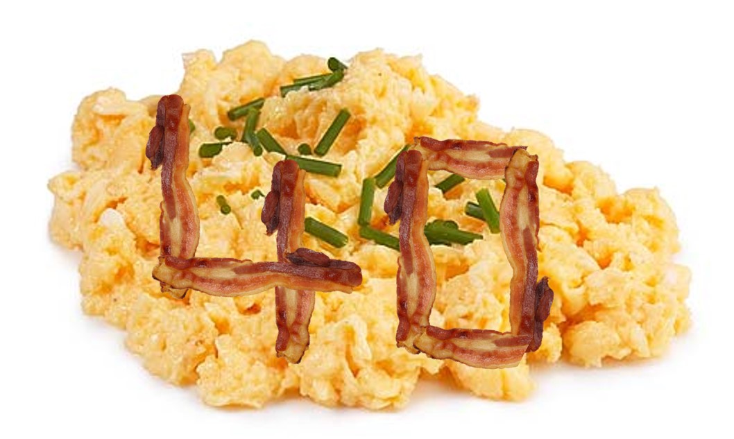 Wiebkes ursprüngliches Baconfy-Bild zum 40. Geburtstag
